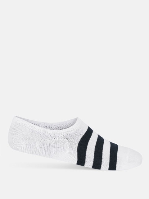 

Ajile by Pantaloons Men White & Black Striped Shoe Liners