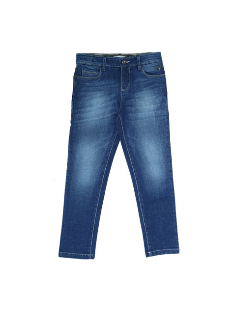

Allen Solly Junior Boys Blue Slim Fit Mid-Rise Clean Look Jeans