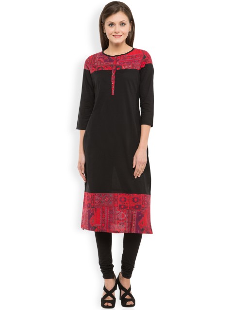 

Vishudh Women Black Kurta