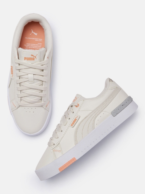 

Puma Women Grey Jada Better 22 Leather Sneakers