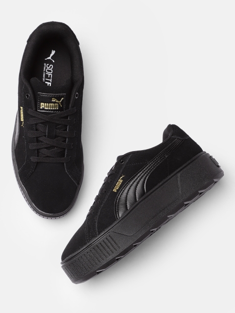 

Puma Women Black Karmen Suede Leather Sneakers