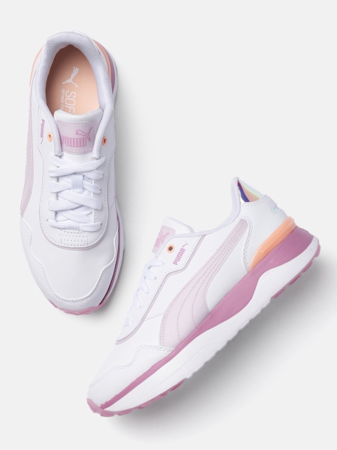

Puma Women White Solid Sneakers