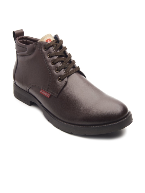 

MICHAEL ANGELO Men Brown Textured PUFormal Derbys