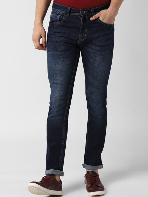 

Peter England Casuals Men Navy Blue Slim Fit Light Fade Jeans