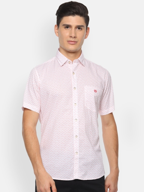 

Van Heusen Sport Men Pink Slim Fit Printed Casual Shirt