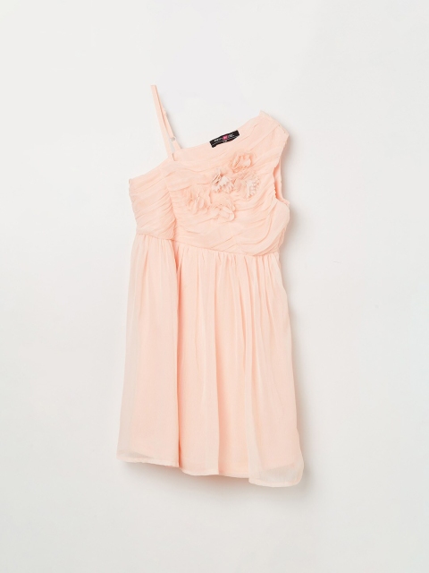 

Fame Forever By Lifestyle Pink Flared One-Shoulder Dress