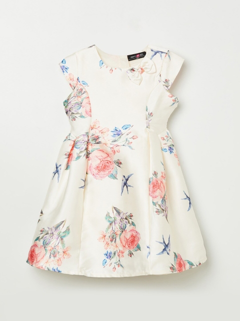 

Fame Forever by Lifestyle White & Pink Floral Dress