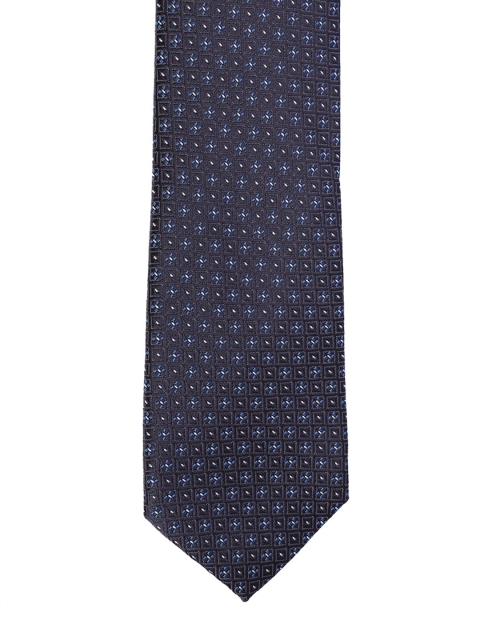 

Allen Solly Men Navy Blue & White Woven Design Skinny Tie