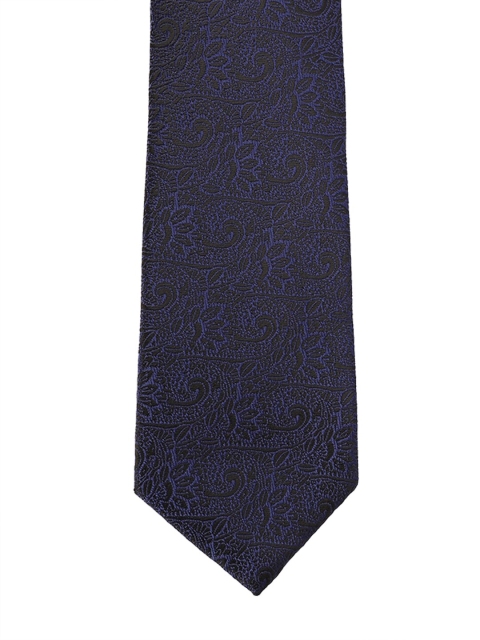 

Allen Solly Men Navy Blue Woven Design Broad Tie