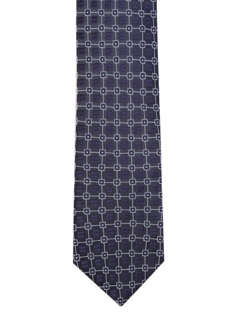 

Allen Solly Men Navy Blue Woven Design Broad Tie