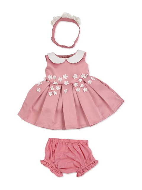 

Allen Solly Junior Girls Pink Floral Peter Pan Collar Dress
