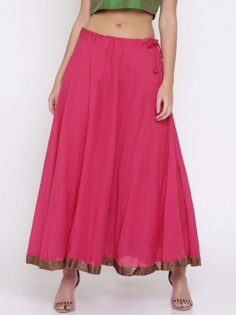 

Biba Women Pink Maxi Skirt