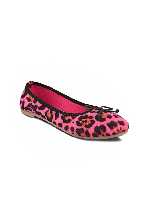 

Stelatoes Women Pink Printed Ballerinas with Bows Flats