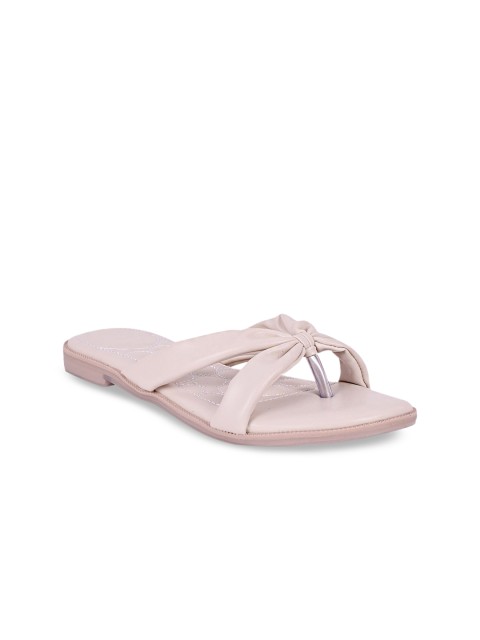 

Stelatoes Women Cream-Coloured Open Toe Flats