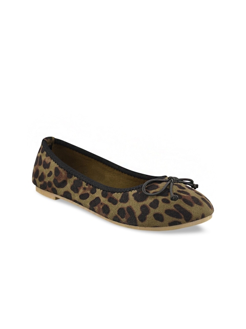 

Stelatoes Women Green Printed Ballerinas with Bows Flats