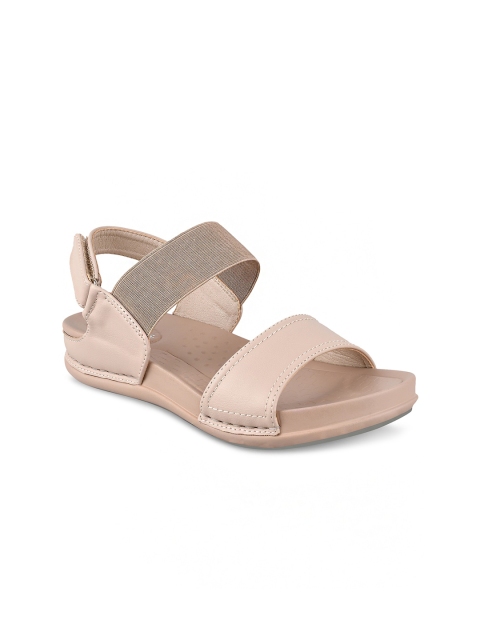 

Stelatoes Woman Beige Colourblocked Open Toe Flats