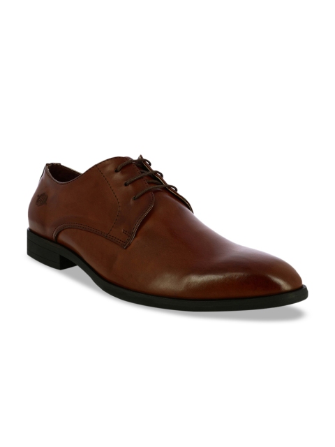 

Alberto Torresi Brown Solid Lace Up Formal Shoes