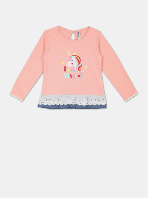 

Cherokee Girls Pink Printed Sweatshirt