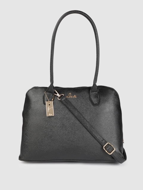 

Lavie Black Textured Handheld Bag