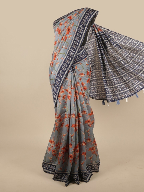

Pothys Blue Floral Saree