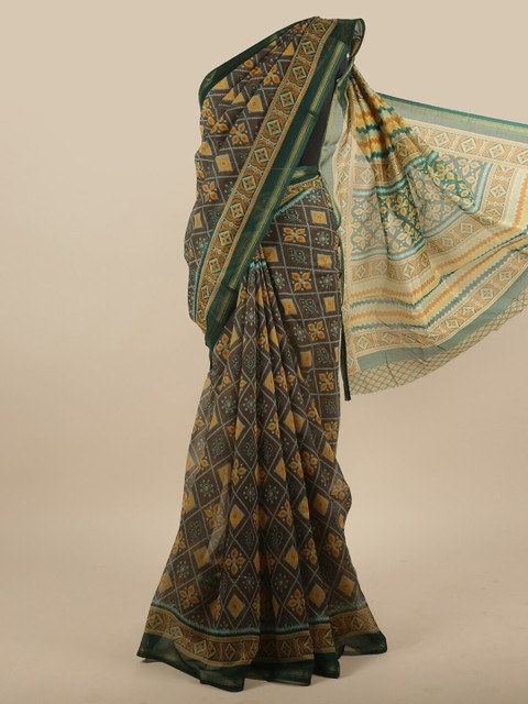 

Pothys Grey Floral Saree