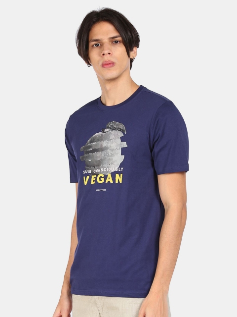 

Colt Men Navy Blue Printed T-shirt