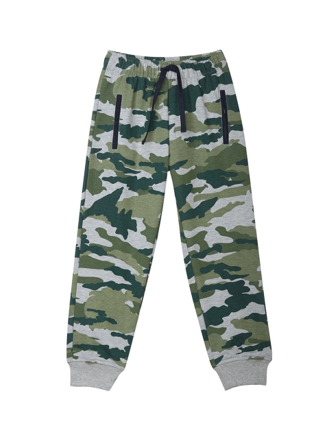

612 league Boys Grey Printed Solid Cotton Joggers