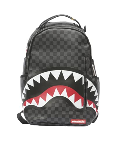 

SPRAY GROUND Unisex Grey & White Graphic Backpack