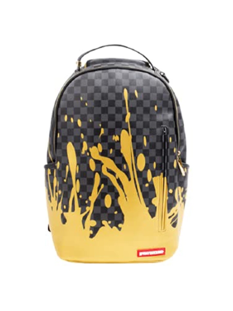 

SPRAY GROUND Unisex Yellow & Grey Graphic Durabase Backpack
