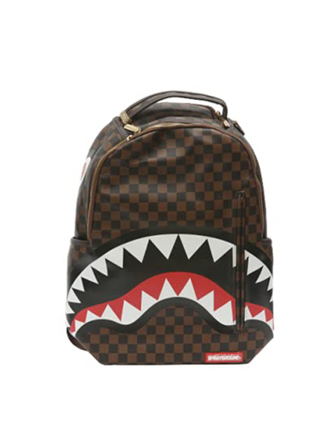 

SPRAY GROUND Unisex Brown & Red Graphic Backpack