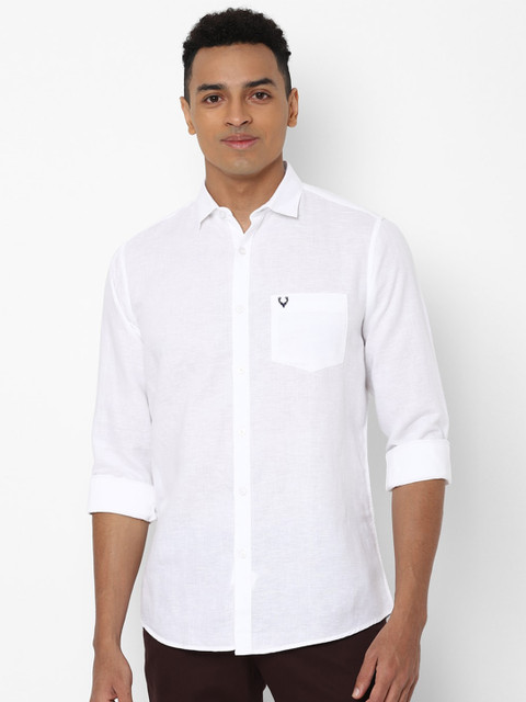 

Allen Solly Men White Slim Fit Casual Shirt
