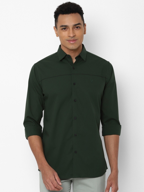 

Allen Solly Men Green Slim Fit Casual Shirt