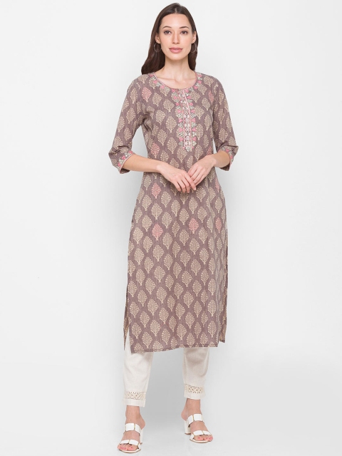 

ZOLA Women Grey Ethnic Motifs Printed Kurta