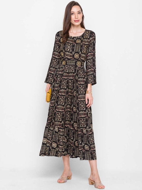 

ZOLA Women Black Flared Sleeves Anarkali Kurta