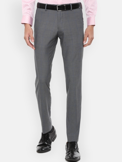 

Van Heusen Men Grey Slim Fit Formal Trousers