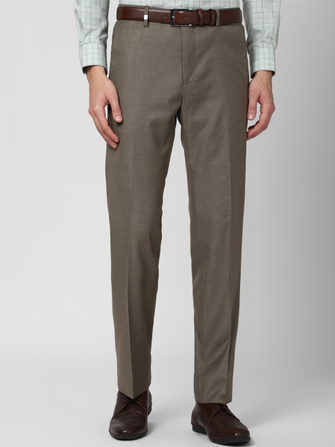 

Van Heusen Men Brown Solid Regular Fit Formal Trousers