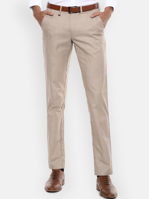 

Van Heusen Men Beige Slim Fit Formal Trousers