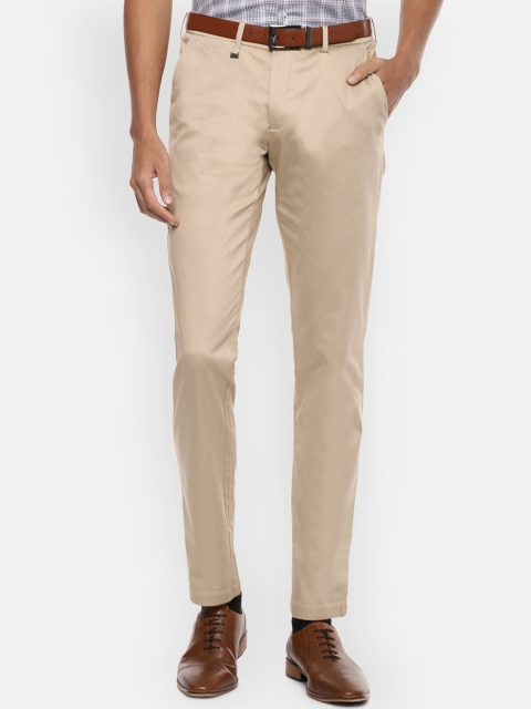 

Van Heusen Men Khaki Slim Fit Formal Trousers