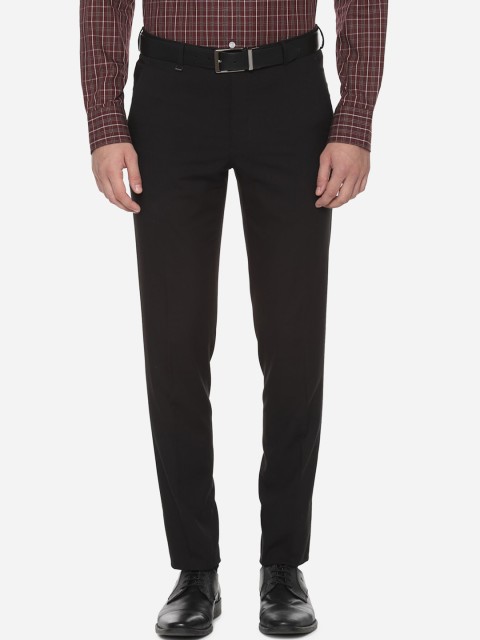 

Van Heusen Men Black Slim Fit Formal Trousers
