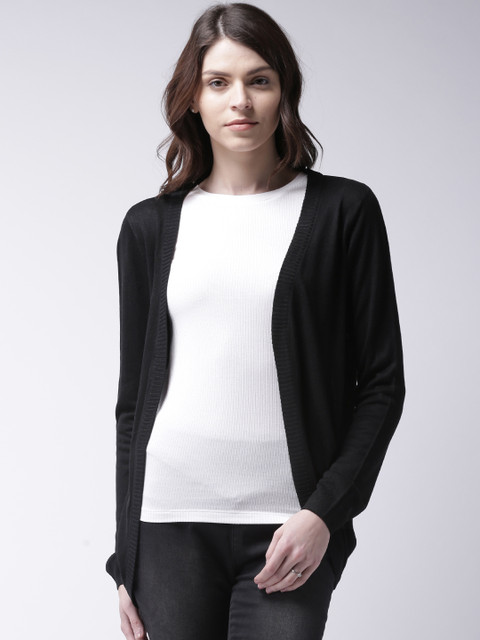

Moda Rapido Black Front-Open Sweater