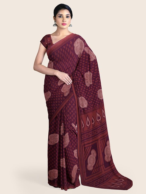 

Pothys Purple Ethnic Motifs Saree