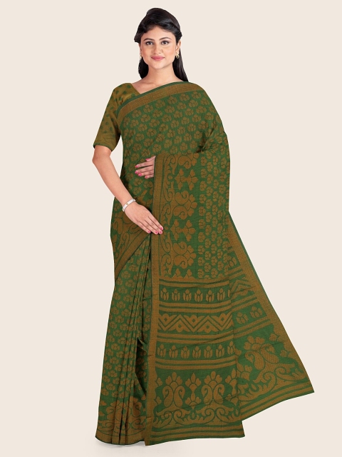 

Pothys Green Floral Saree