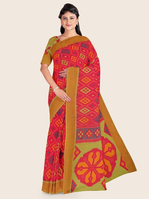

Pothys Pink & Orange Saree