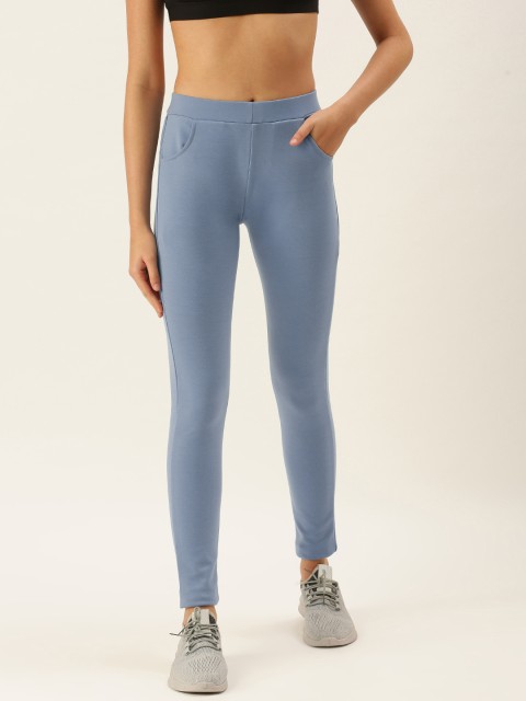 

SWAGG INDIA Women Blue Solid Stretchable Tights
