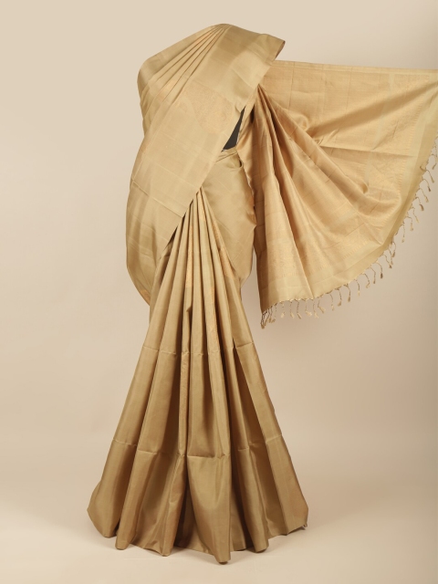 

Pothys Beige Woven Design Kanchipuram Pure Silk Saree