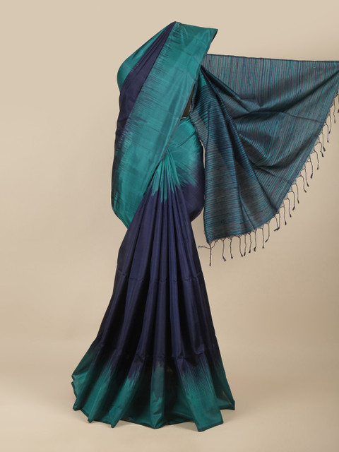 

Pothys Blue Woven Design Kanchipuram Pure Silk Saree