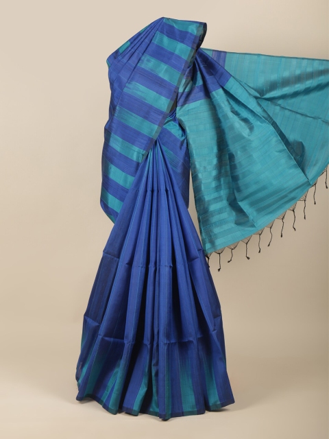 

Pothys Blue Pure Silk Kanjeevaram Saree