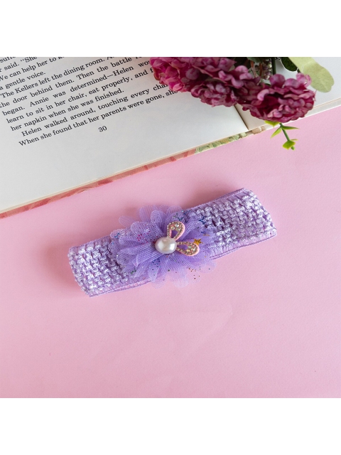 

Jewelz Girls Purple Floral Embellished Hairband