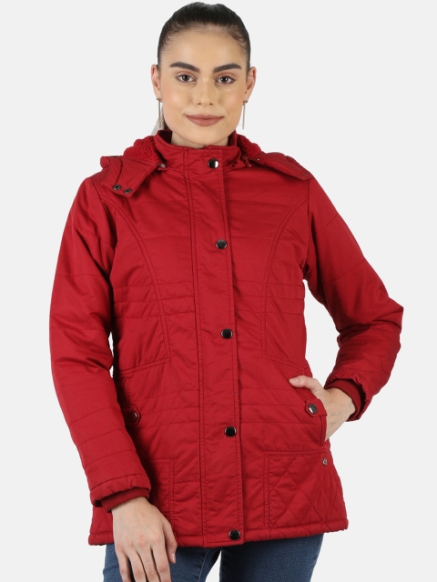 

Monte Carlo Women Red Lightweight Hooded Padded Jacket