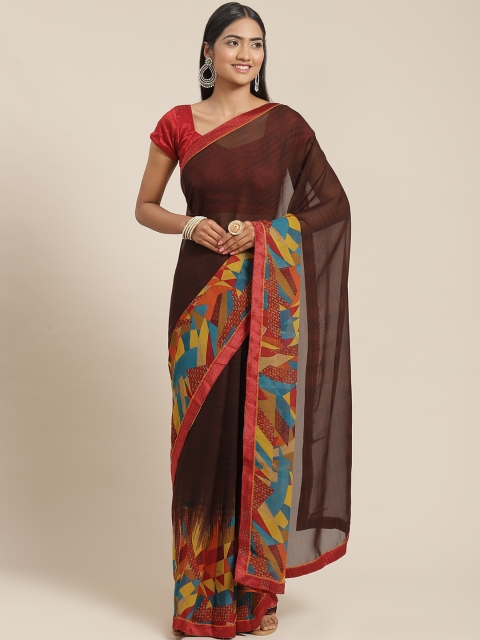

Triveni Brown Saree
